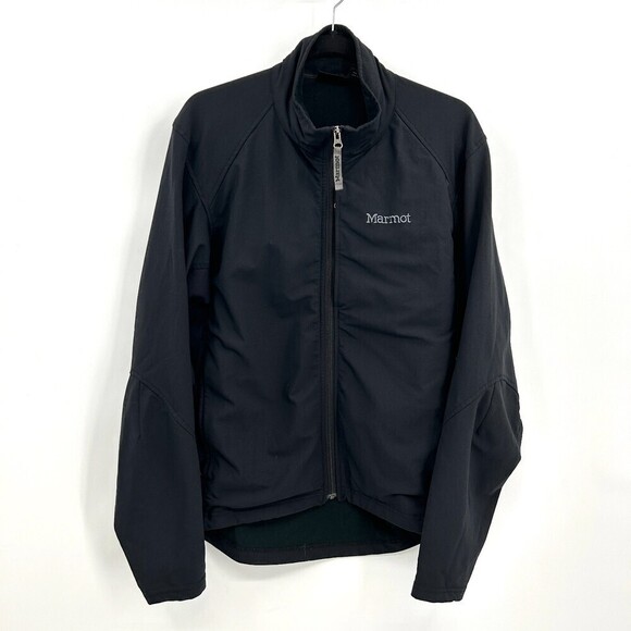 MARMOT Men's Black Full Zip Nylon Outdoor Performance Jacket Size Medium - Picture 1 of 6
